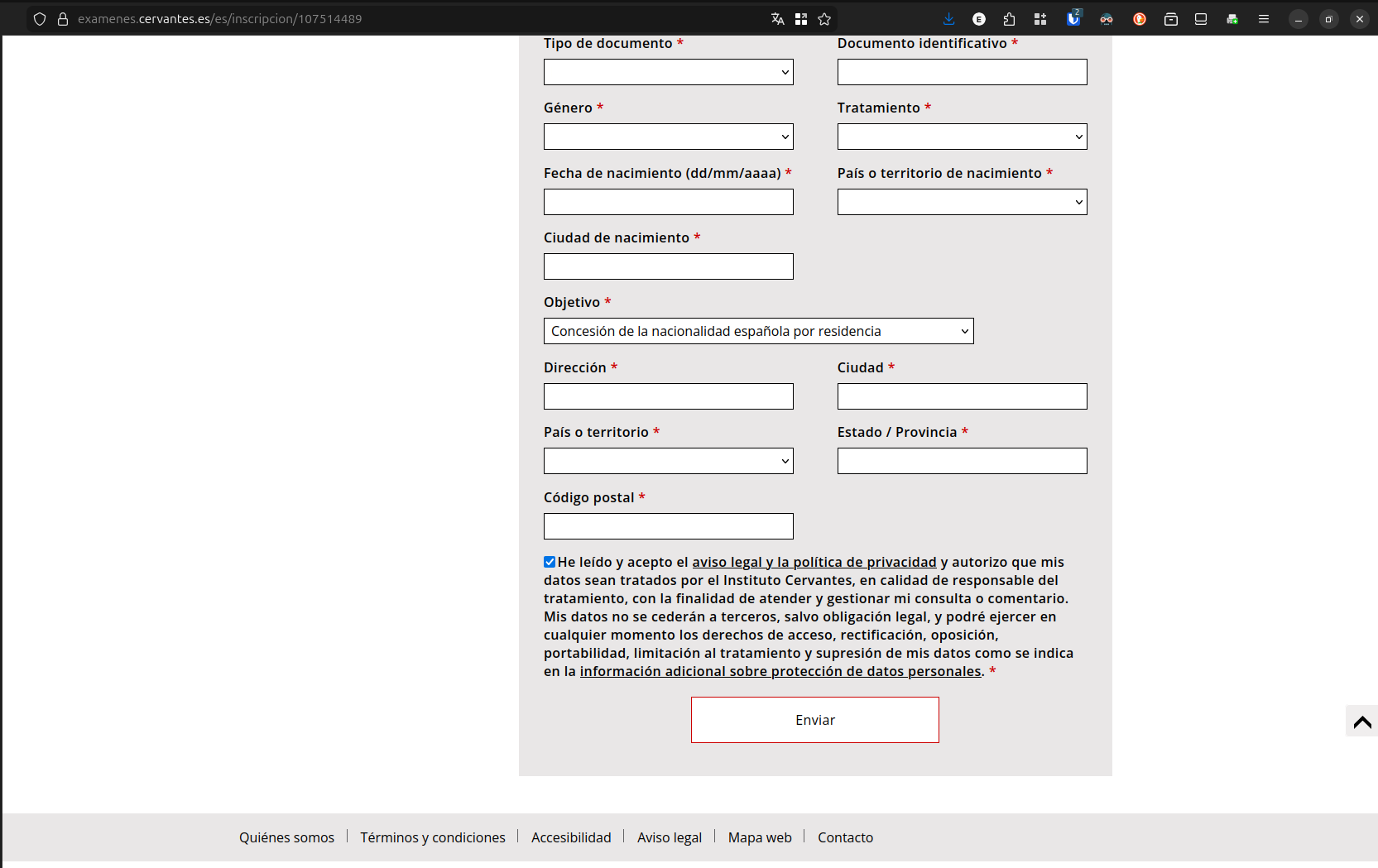 Confirmação de leitura